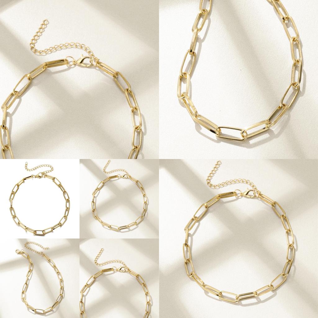 Stylish Minimalist Chain Necklace For Women With Geometric Design Perfect For Events