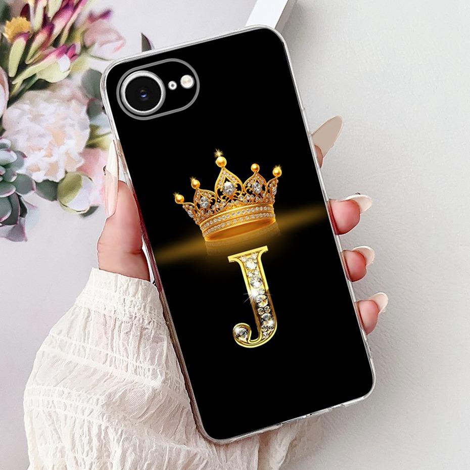 Fashion Letter Phone Case For iPhone 16e SE (2025) Soft Silicone TPU Back Cover For iPhone SE 2025 iPhone16e Cases Bumpers