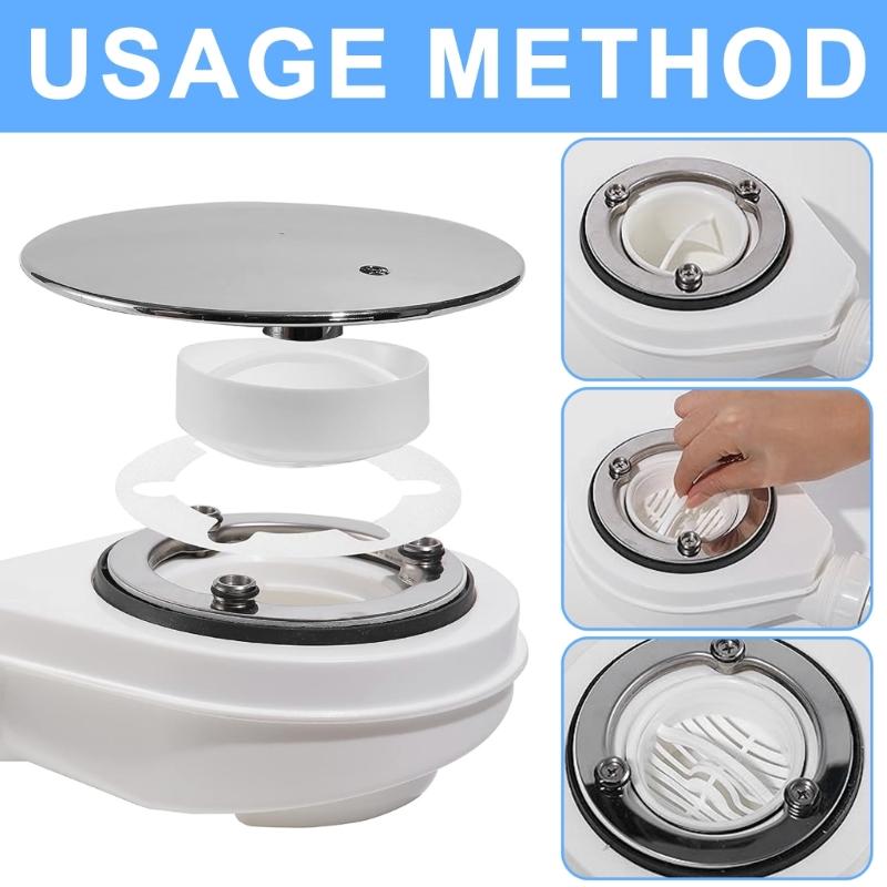 Hygienic Hair Strainer for Shower Drain Efficient Kitchen Water Sink Filter Multipurpose Sink Food Catcher Basket