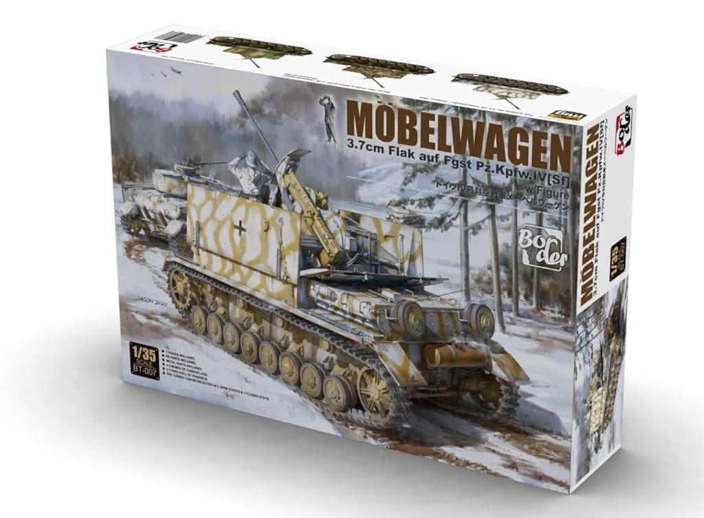 Border Model 1/35 German Army Anti-Aircraft Tank IV 3.7 Flak Mebelwagen Plastic Model BT007