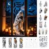 Easy Peel Stickers for Interior Decoration Halloween Ghost Window Stickers, Removable PVC Wall Decals, And Holiday Party Supplies Home Stick