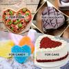 Heart Cake Silicone Mold Baking Bakeware Shallow Pan For Cheese Dessert Brownie Mousse Valentine's Day Kitchen Accessories Tools