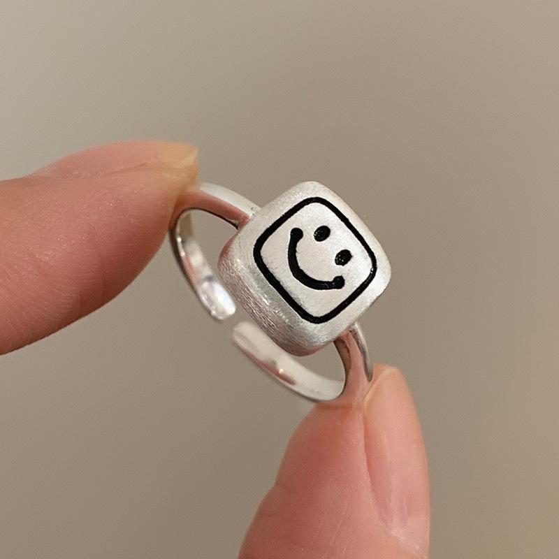 Chic Geometric Open Adjustable Women s Korean Style Ring - Versatile, Trendy Index Finger Accessory Open Adjustable