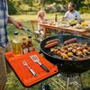 Tapis de Barbecue en Silicone Anti-adhésif Tapis de Grillade Résistant à la Chaleur Coussin de Protection Tapis de Grillade BBQ Barbecue d'Extérieur