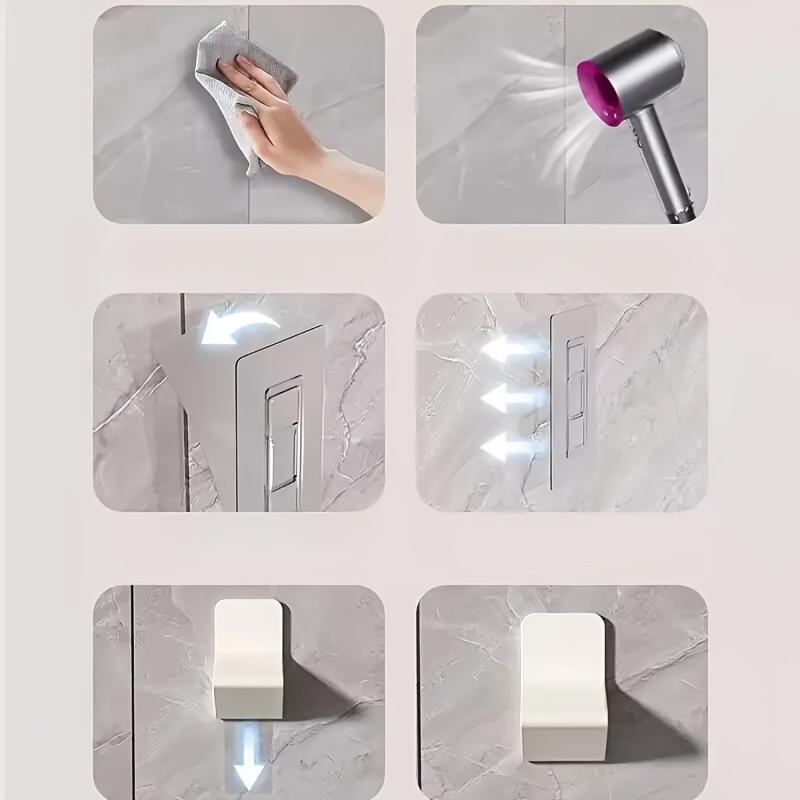 2 Stück Verstellbarer Wandmontage-Duschhocker - Wiederverwendbare Kunststoffstütze für Schwangere & ältere Menschen, Bequeme Fußstütze, Höhenverstellbar