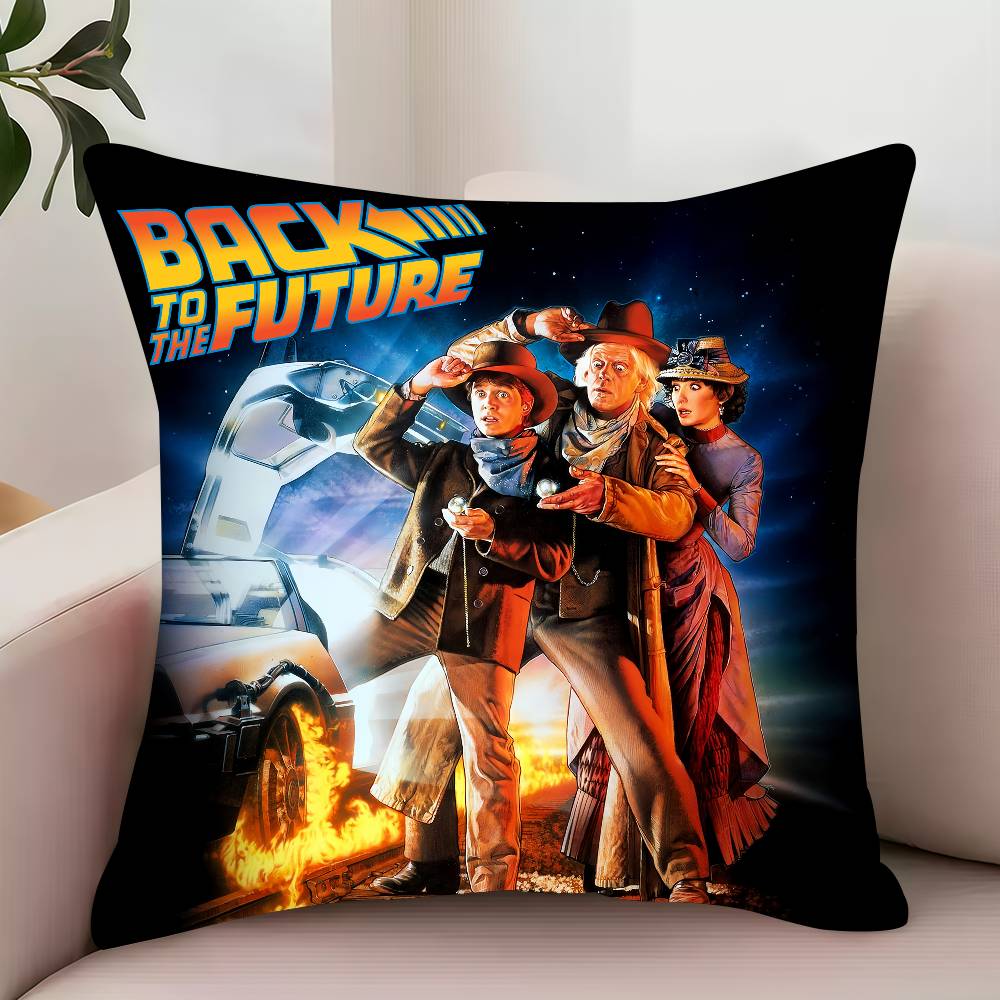 B-Back to the F-Future Movie Pillow Case Decor Protective Covers Comfortable soft for Sofa Living Room Home office