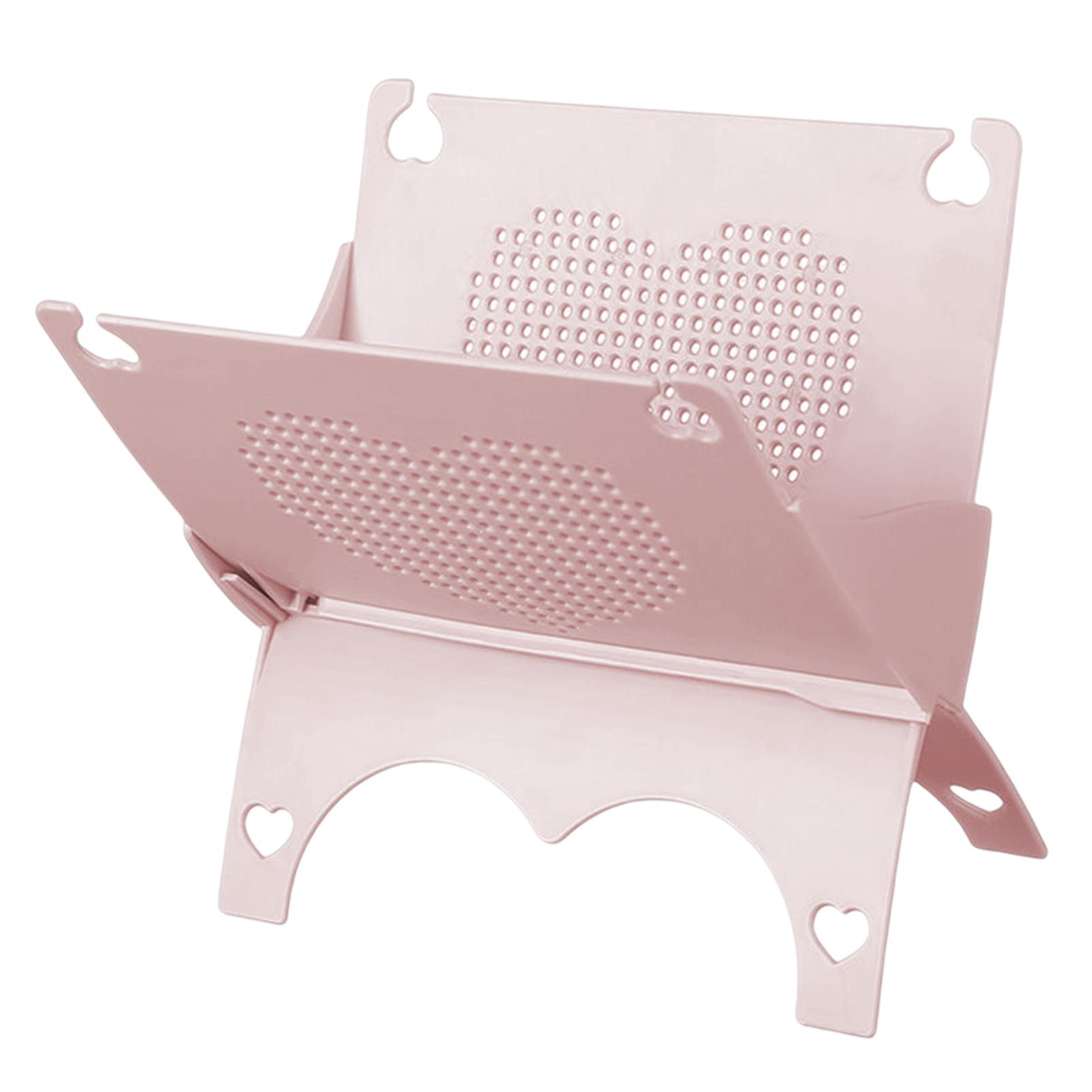 

Foldable Drain Rack Large Capacity Lightweight For Desktop розовый