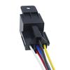 5-PCS Waterproof Automotive Relay 12V 24V 5Pin 40A Car Relay with Black Red Copper Terminal Auto Relay Socket Harness Cable