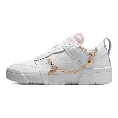 Dunk Low Disrupt Lucky Charms Damen-Sneakers Weiß Metallic-Gold DO5219-111
