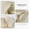 Autumn and winter thickened warm velvet knitted versatile pullover wool hat women