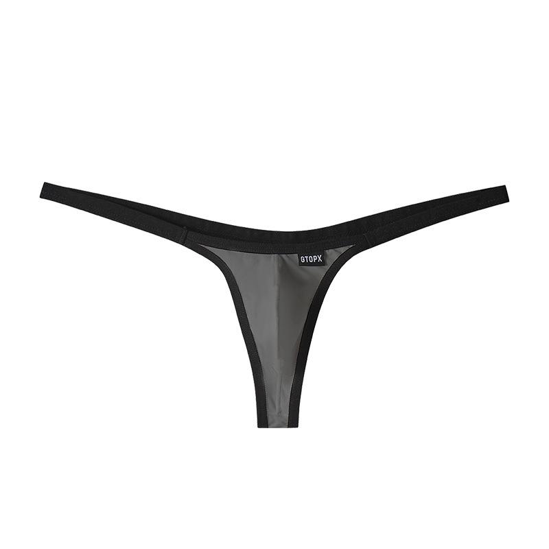 Men Thong Gay Underwear Sexy Gay Penis Pouch Briefs Micro Panties Thongs G-String T Back Bkini Underwear