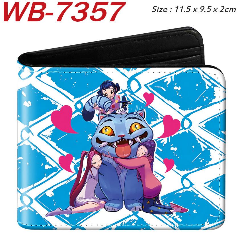 K-Pop Demon Hunters Pu Leather Two-fold Short Wallet and Practical