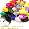 20m/Lot 1.5mm Chinese Knotting Macrame Cord Nylon Bracelet Braided String For DIY Jewelry Making Beading String Threads