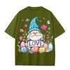 Boys And Girls Casual Loose Easter Print T-Shirt Round Neck Pullover Short Sleeve Top