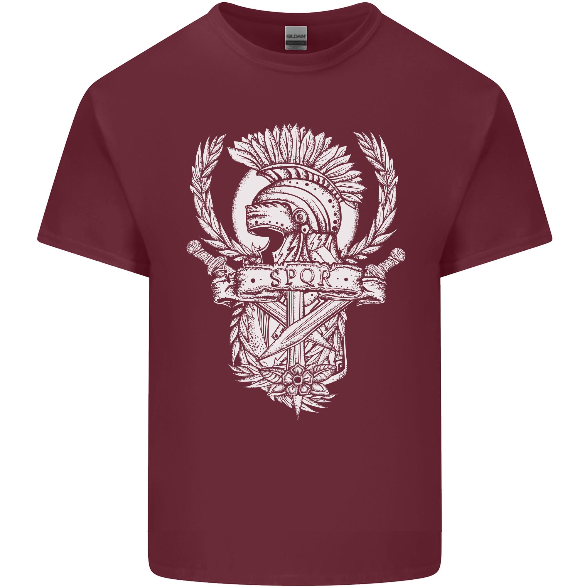 SPQR Helmet Gym Bodybuilding Training Top Unisexs Light Cotton TShirt S