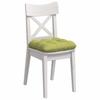 Seat Cushions 4 pcs Light Green 40 x 40 x 12 cm Fabric