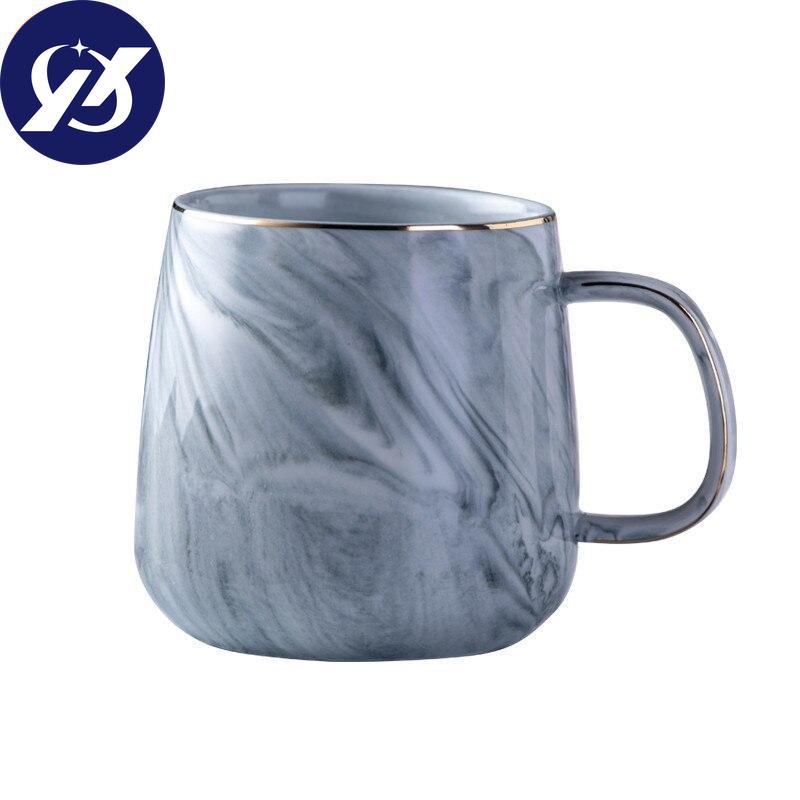 Creative European Phnom Penh Milk Coffee Mugs Marble Pattern Breakfast Water Mug Office Home Drinkware Tea Cup Lover's Gifts