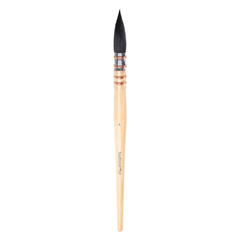 Artist Paintbrushes for Watercolor Round Squirrel Brush for Head Calligraphy Brush for Kid Beginner Student Amateur Pain