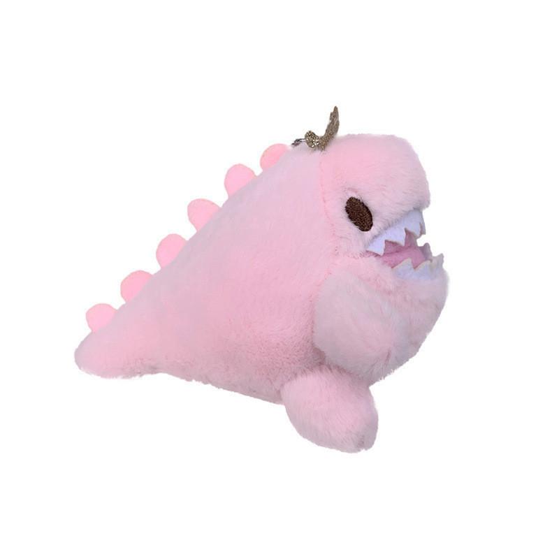 Adorable Plush Dinosaur Keychain Toy In Lake Blue Olive Pink Soft And Fluffy