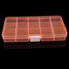 Kunststoff 10 Slots verstellbare Schmuck Aufbewahrungsbox Fall Handwerk Organizer Perle