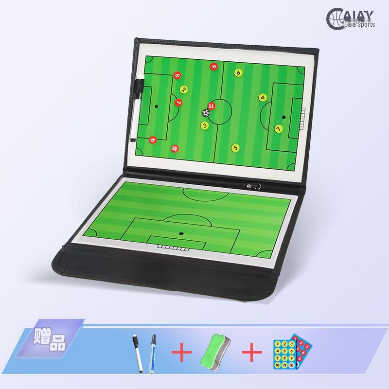 Portable Magnetic Basketball Tactics Board - Erasable, Foldable Training Notebook for Coaches.