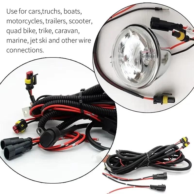 20/10pcs Waterproof Automotive Male Female Electrical Connectors Plug 2-Pin Way with Wire for Car Motorcycle Scooter Marine