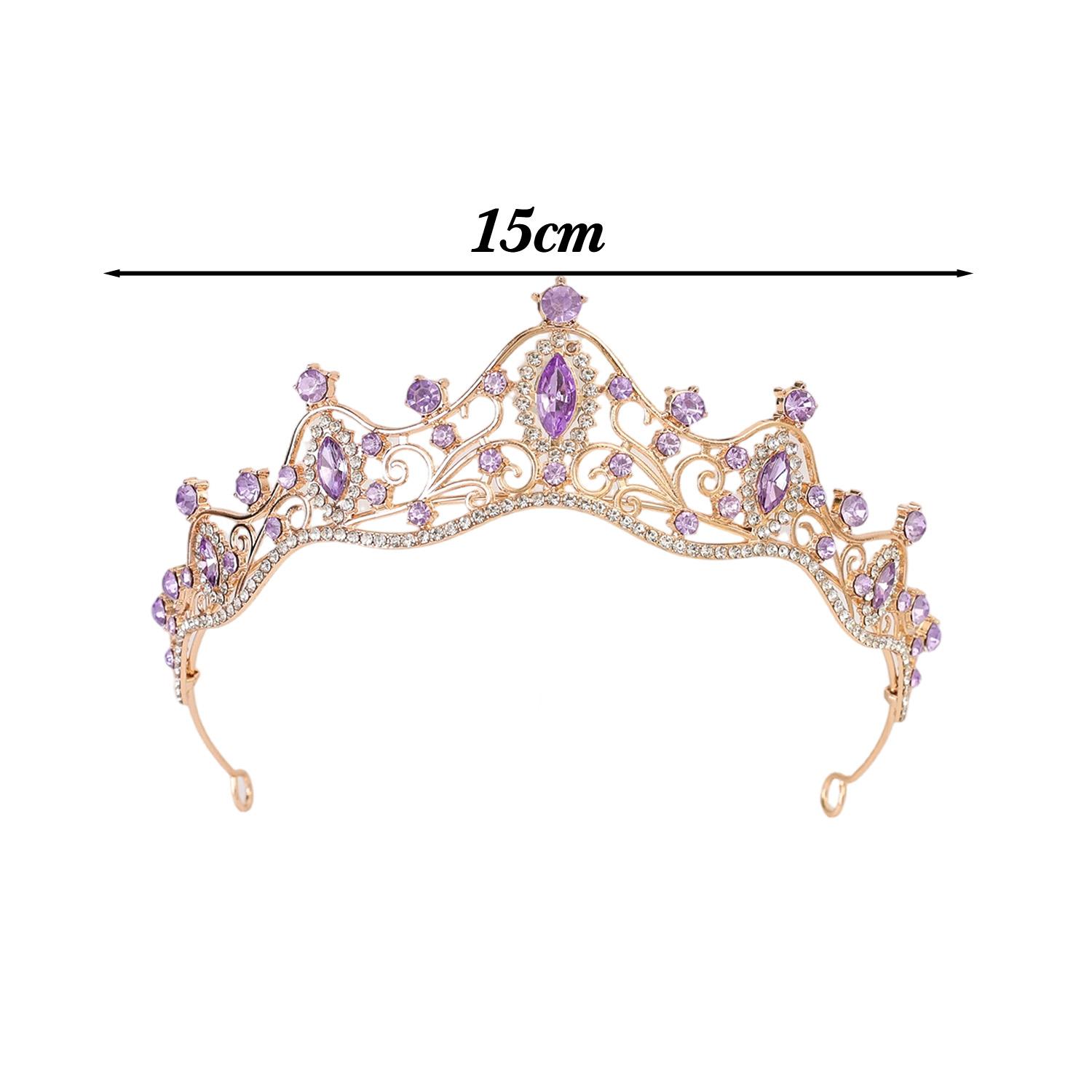 

Princess Queen Vintage Baroque Crystal Crown Rhinestone Tiara For Women Bridal Weeding Party Prom Jewelry Hair Accessories
