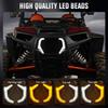 For Polaris RZR XP XP4 1000 2014-2018 RZR-4 900 2015-2020 UTV ATV Front Fang Accent Lights 12V LED Turn Signal Light Accessories