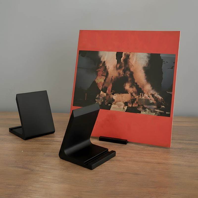 Desktop Vinyl Record Stand Stylish Minimalist LP Holder Display Shelf for Music Lovers Modern Home Decor