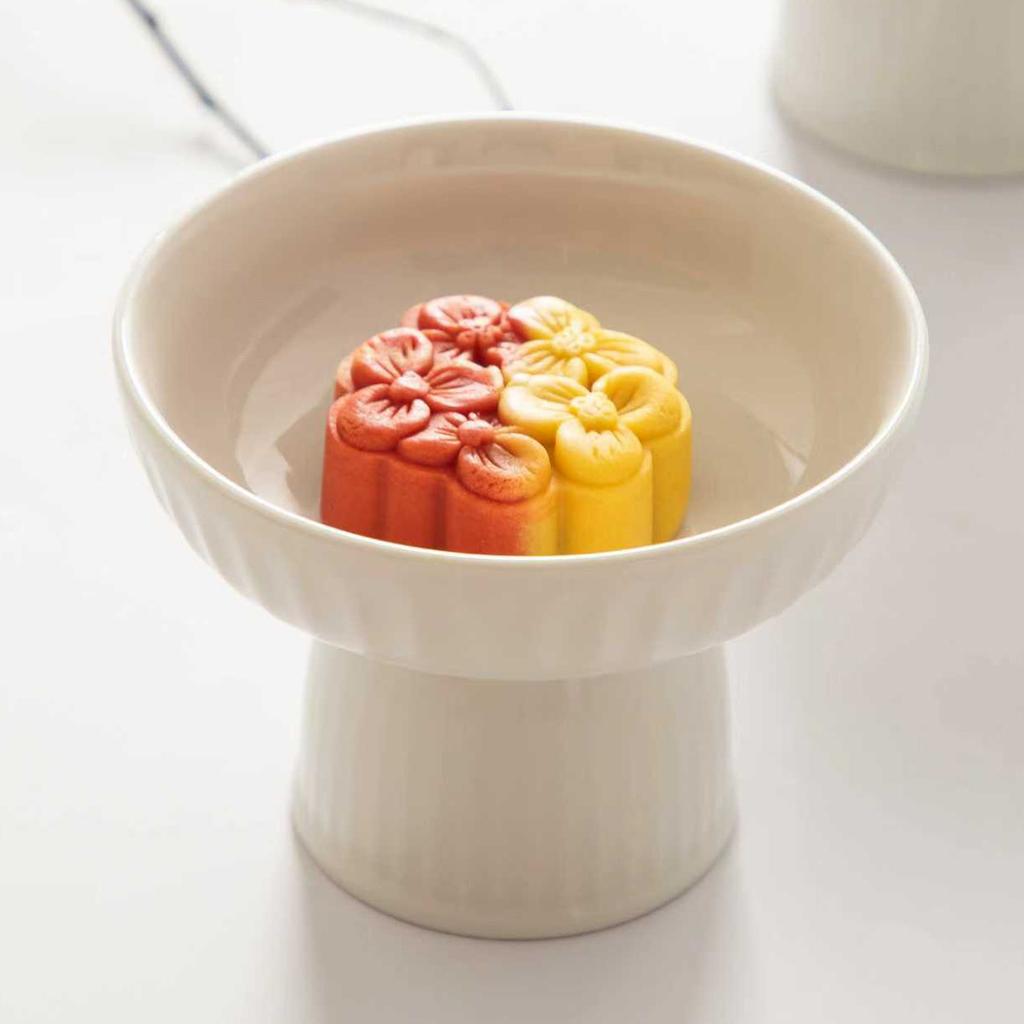 High Value Dim Sum Bowl Hotel Tall Bowl Dessert Bowl Household Snack Bowl Creative Ice Cream Bowl Plate Tray