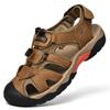 Fashion Fashionable Outdoor Men's Breathable Anti Slip Water Wading Sandals Summer Men Cowhide Oversized Casual Comfortable Beach Shoes