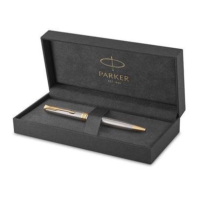 Parker Sonnet Stainless Steel Ballpoint Pen (Gold Trim)