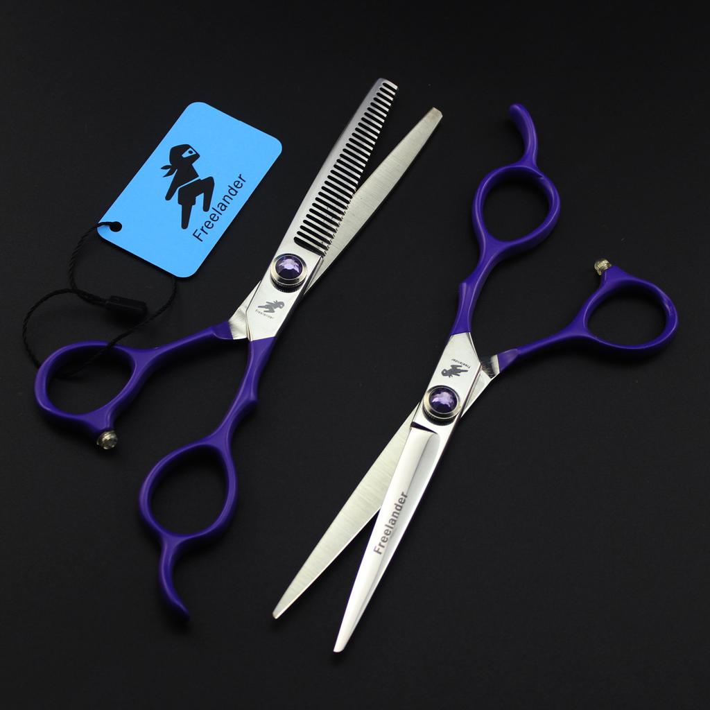 6.0 Inch Red Handle, Hair Scissors, Hair Scissors, Flat Scissors, Bangs Scissors, Tooth Scissors, Thin