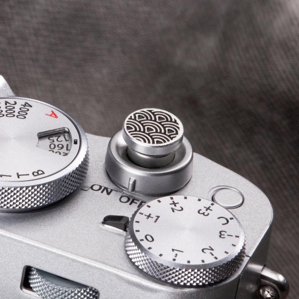 Waves Camera Metal Soft Release Button Shutter Button For Sony A7C2 Nikon Z52 Canon Fujifilm X100VI X100V XT30 Leice Q3 Q Lumix