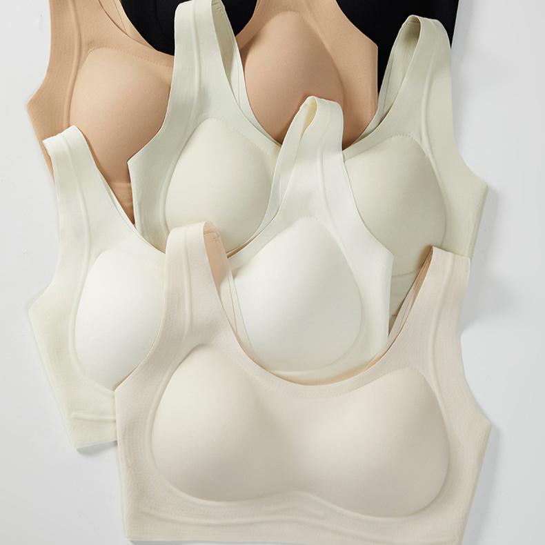 Tank Top Lingerie Women with Bra Pads Simple Bra Gathering and Adjusting Style Sexy Bra