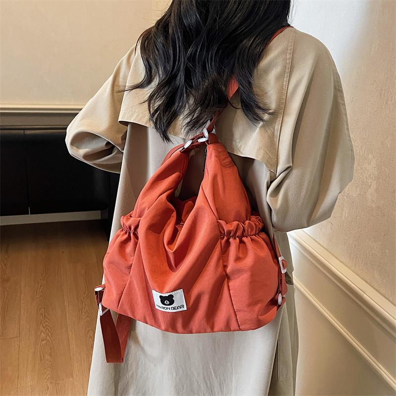Nylon Lightweight Shoulder Bag Women's Commuter Multi-function Crossbody Bag