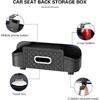 Mandark Car Headrest Backseat Storage Bag,Multifunctional car seat back storage box,With drink cup holder and hook,Car Travel