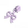 4PCS Cute Bow Pendant Zipper Heads for Bags and Clothes Colorful Nylon Pull Ring Resin Zipper Head 3/5 Zipper Heads