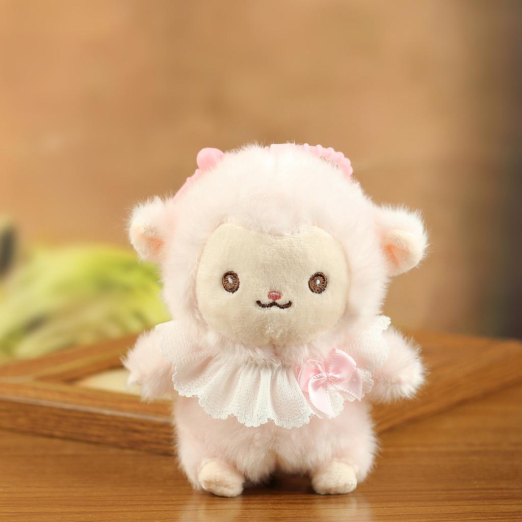 Plush Sheep Keychain Cute Animal Hanging Decor For Kids And Teens