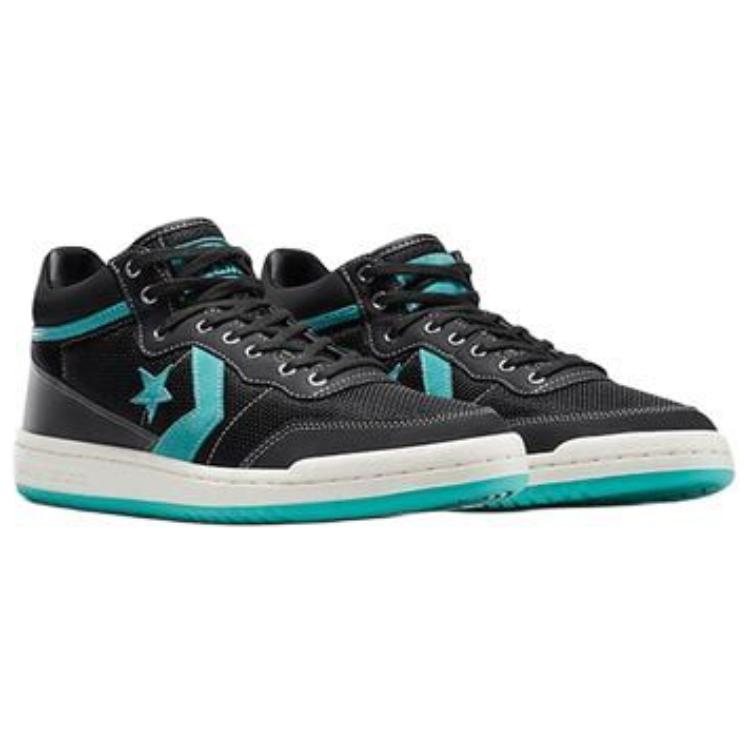 Liverpool F.C. X Converse Fastbreak Pro Mid Black Washed Teal Unisex Sneakers Egret A12785C