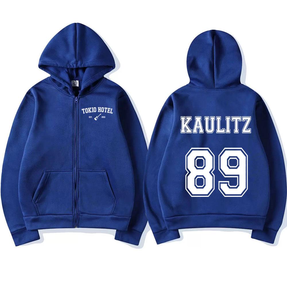 Rock Band Tokio Hotel Kaulitz Zipper Hoodies Men's Clothing Autumn Winter Zip Up Hooded Sweatshirts Casual Vintage Hoodie Jacket