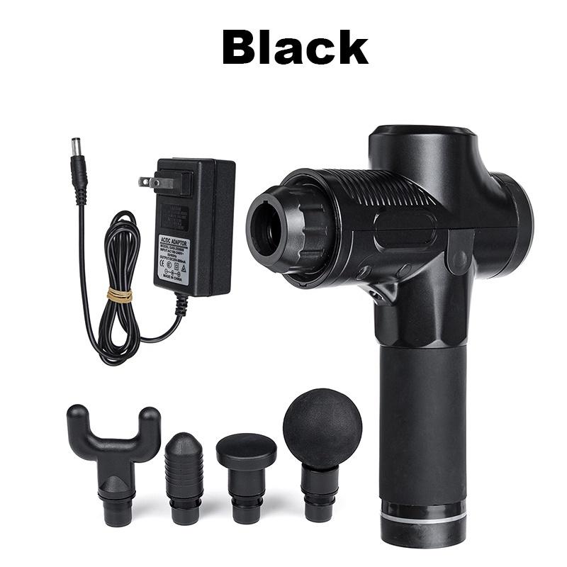 

24V LCD Body Muscle Massage Gun Deep Tissue Massager Adjustable Exercising Muscle Pain Relief Body Shaping Therapy Gun чёрный