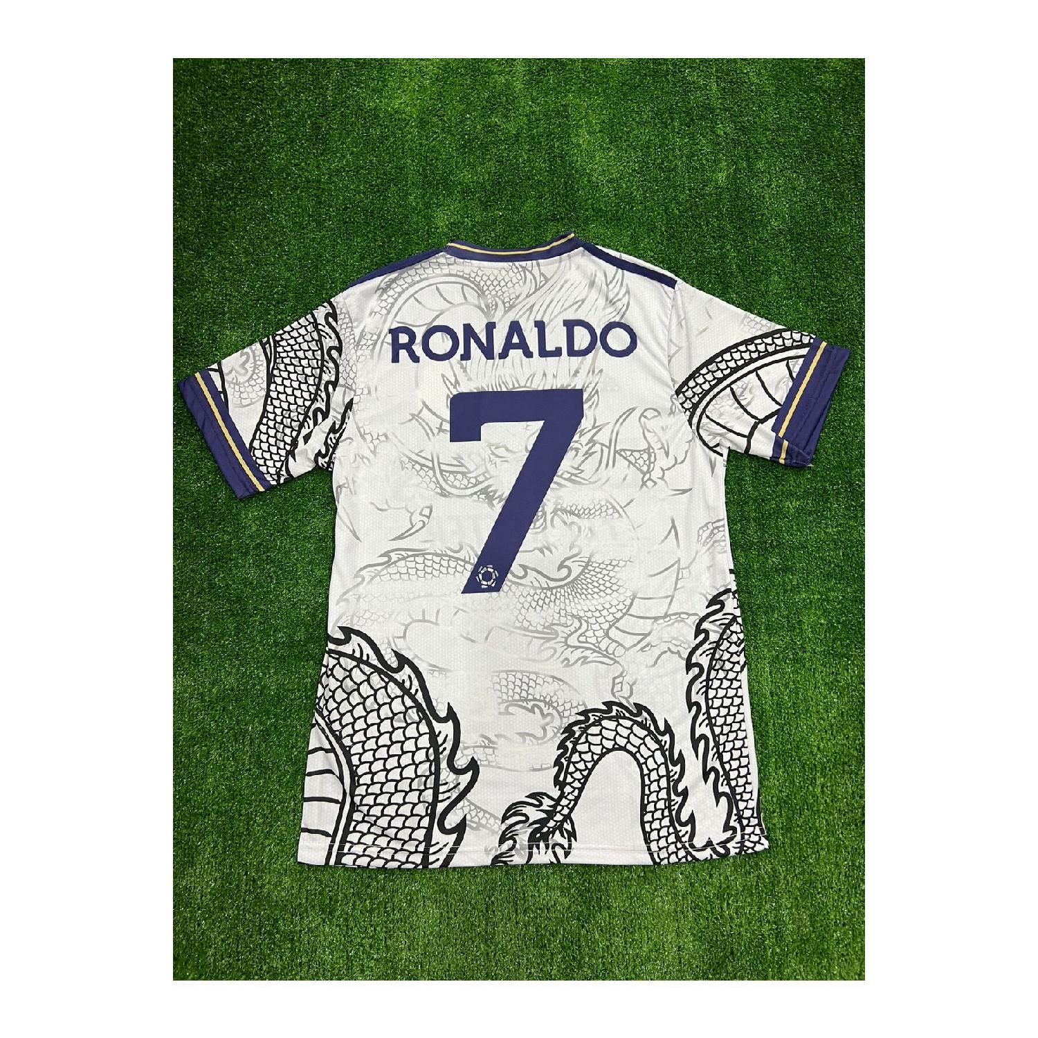 

Белая майка Rvaata с короткими рукавами Ronaldo Dragon специального дизайна S белый