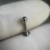 10Pc ASTM F136 G23 Titanium Labret Ear Lip Stud Jewelry CZ Stone Cartilage Tragus Earring Tongue Studs Threaded Body Jewelry