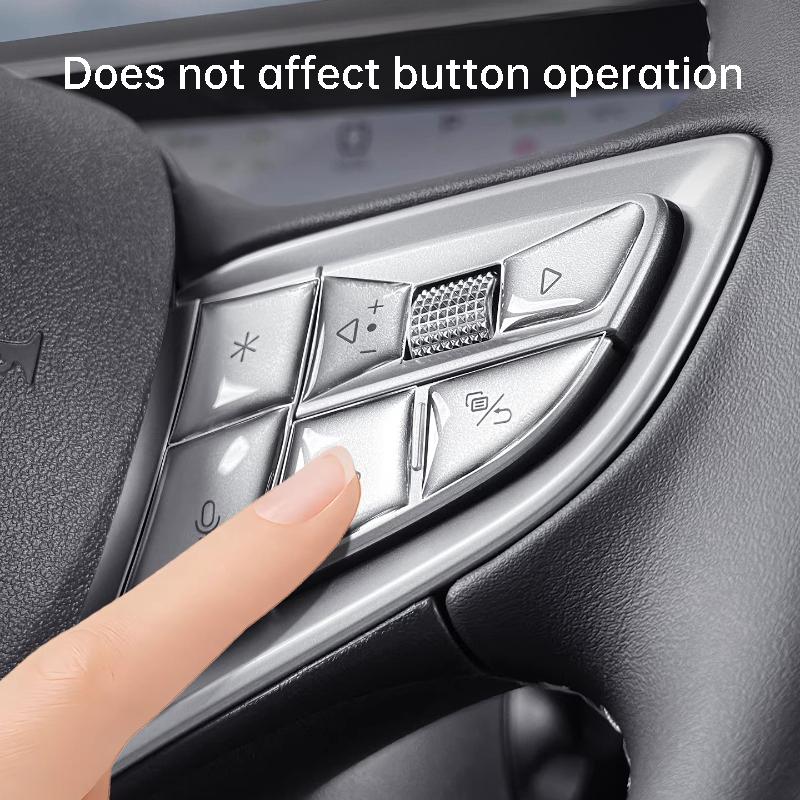 For BYD Dolphin Intelligent Driving Version Steering Wheel Epoxy Key Sticker Anti Scratch Button Protective Interior Accessories