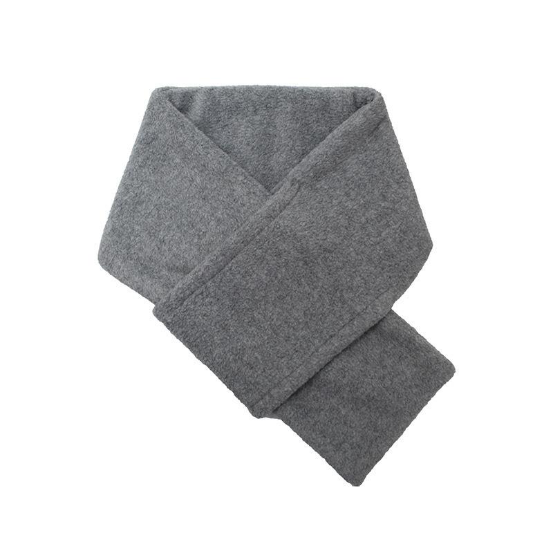 Simple Classic Men Women Fleece Short Scarf Fall Winter Neck Warmer Solid Muffler Male Thermal Classic Cold-proof Scarf Female