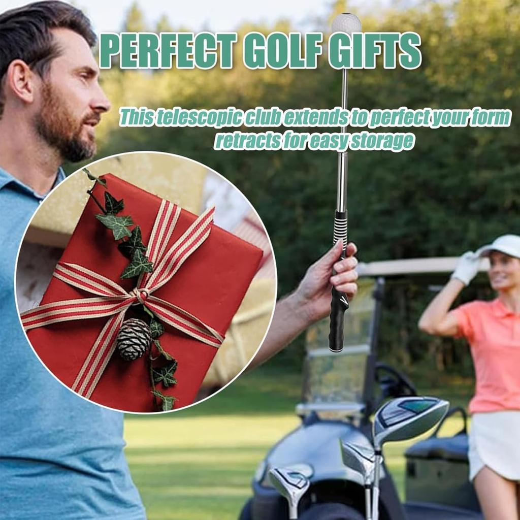 Retractable Clubs, Retractable Golf Swing Training Aids With Click , Retractable Golf Swing Training Aids For Right- And Left-handed Golfers