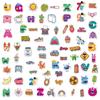 100 Small Size 4cm Cute Creative Graffiti Mix and Match Sticker Q Version English Letters Animal Stickers
