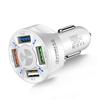 7A 35W QC3.0 4-Port USB Fast Car Charger for Mobile Phones