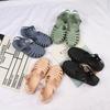 HeliSha Women's Summer Flat Heel Sandals - Stylish Hollowed-Out, Casual Beach Shoes